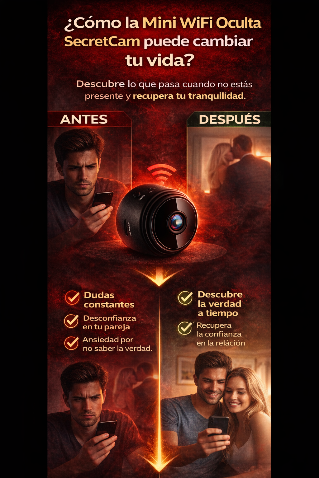 PROMO 2x1 Mini Cámara Wifi Oculta SecretCam