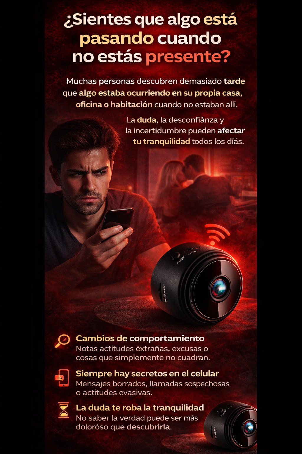 PROMO 2x1 Mini Cámara Wifi Oculta SecretCam