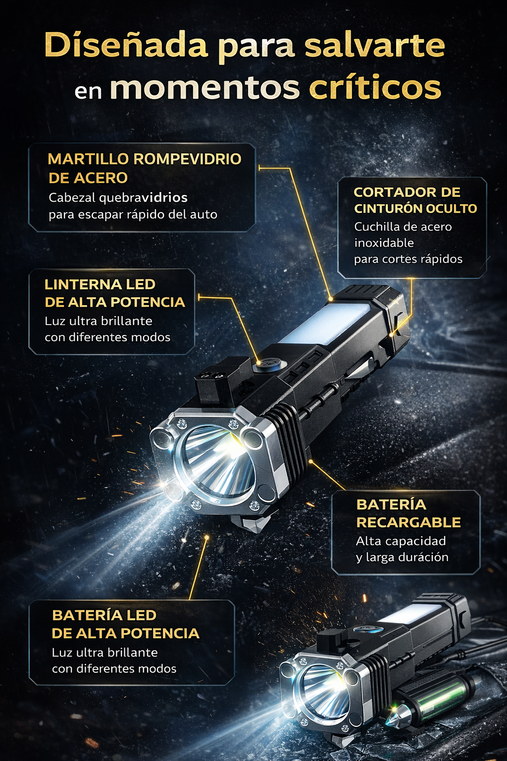 Titan Power Pro™ La herramienta que puede salvar tu vida en un accidente