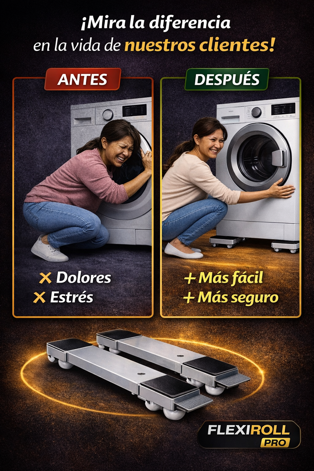 Flexiroll Pro Soporte Multifuncional de Electrodomésticos